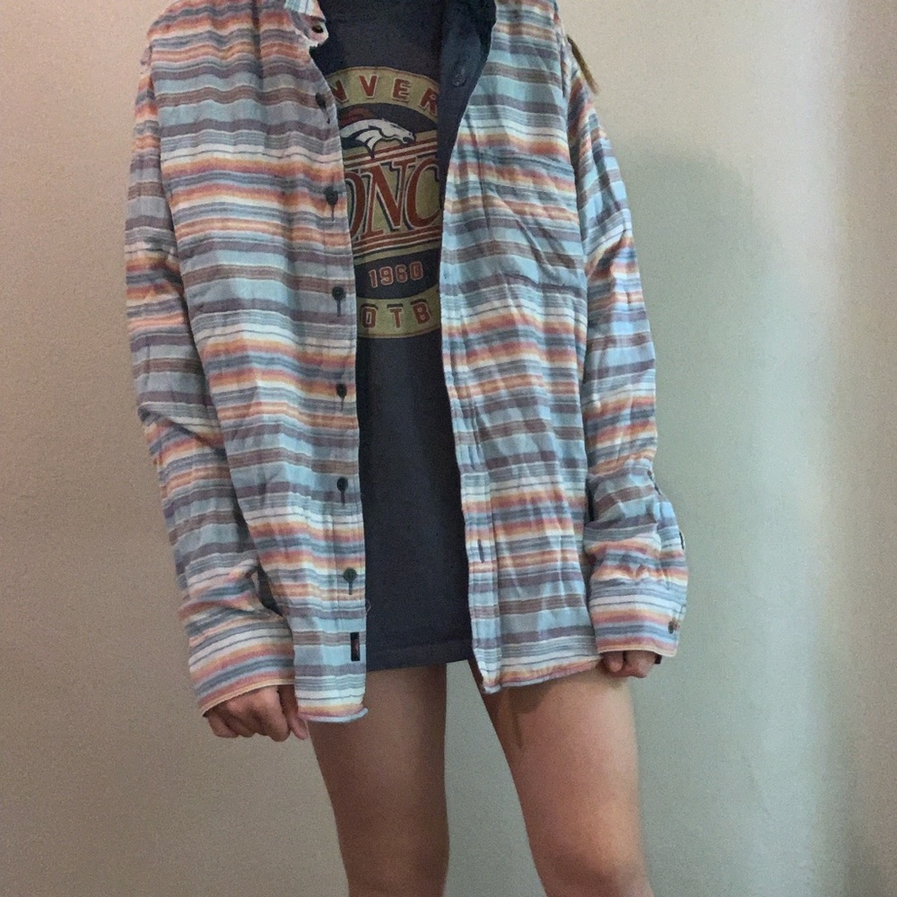 Button Up Striped Jacket